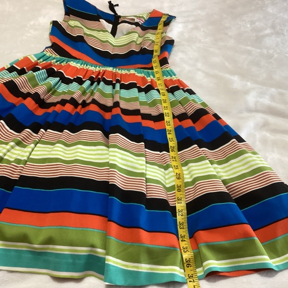 Anthropologie Tracy Reese Colorful Striped Silk Blend Sleeveless Dress Size 2 - Picture 8 of 9